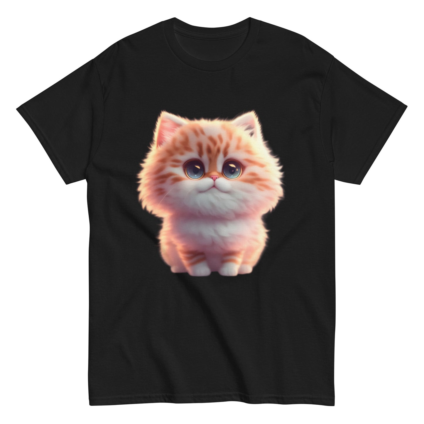 T-shirt med Animerad Katt