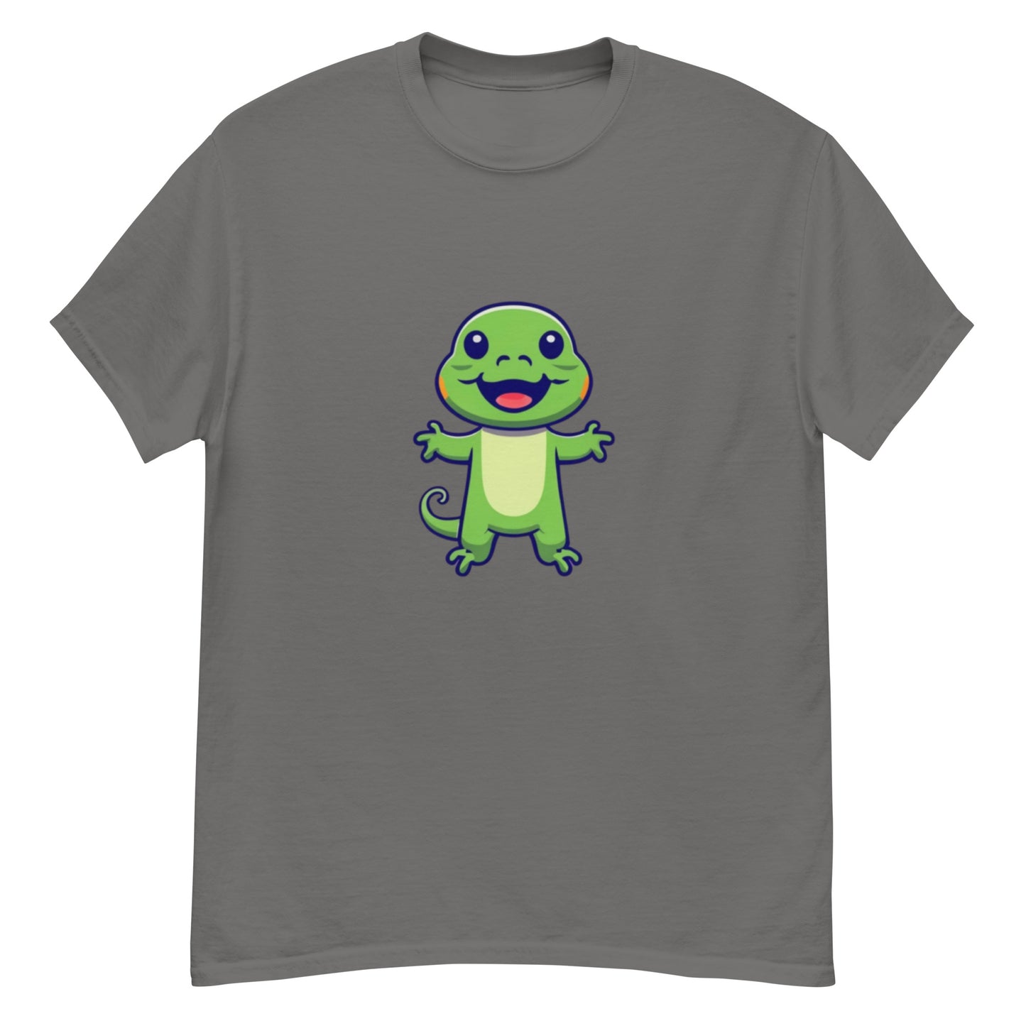 Grön Liten Ödla T-shirt | Unik Djurdesign