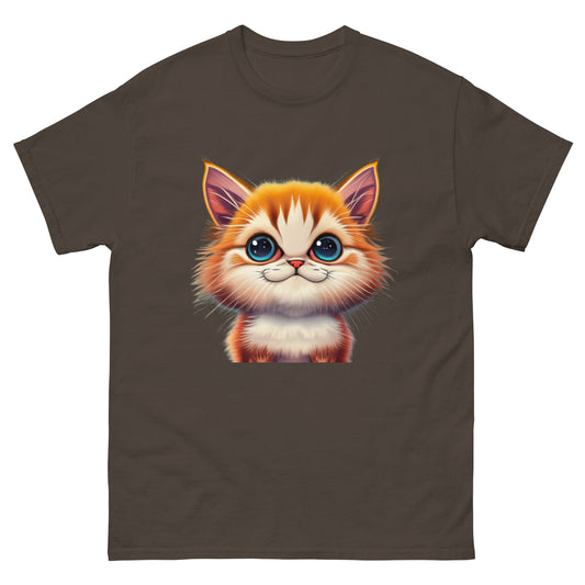 Söt Animerad Katt T-shirt | Lekfull Unik Design