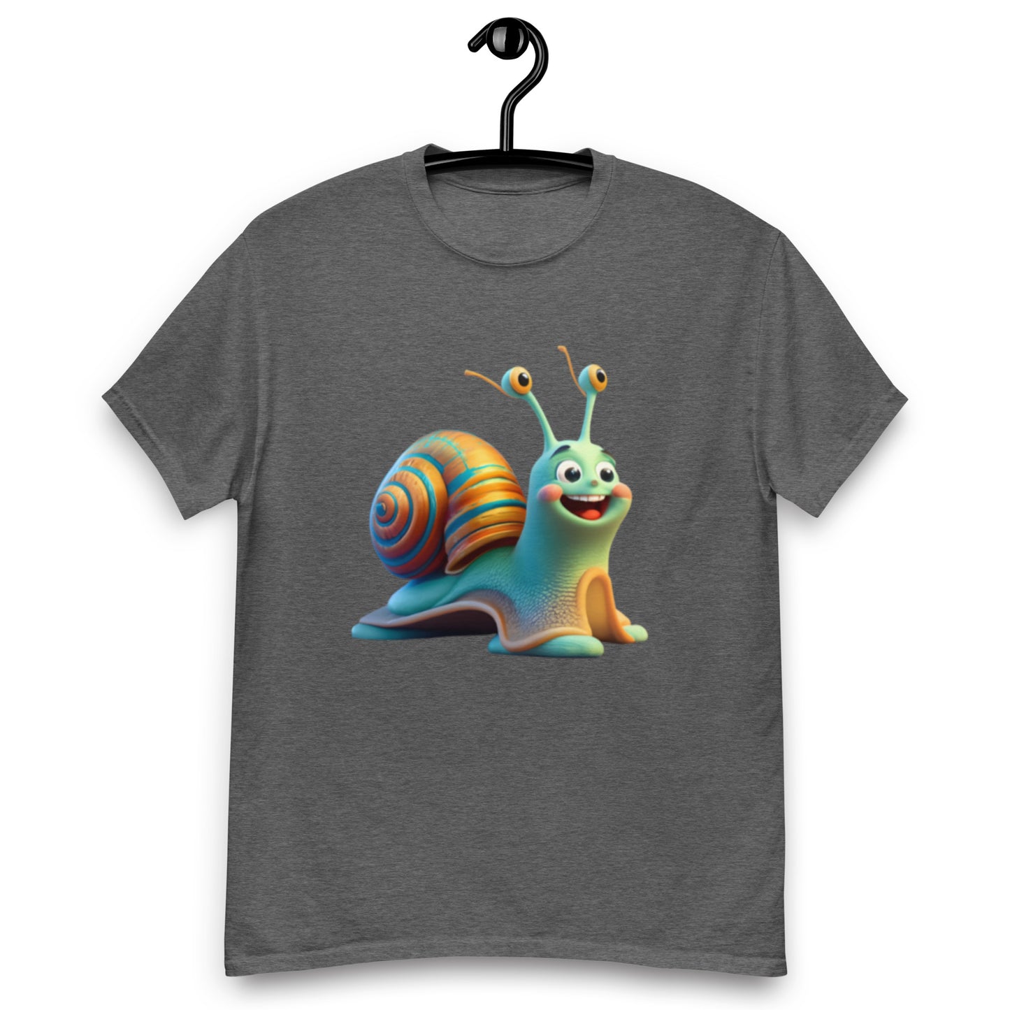 Gullig Animerad Snigel T-shirt - Perfekt för Att Ta Livet i Snigelfart!