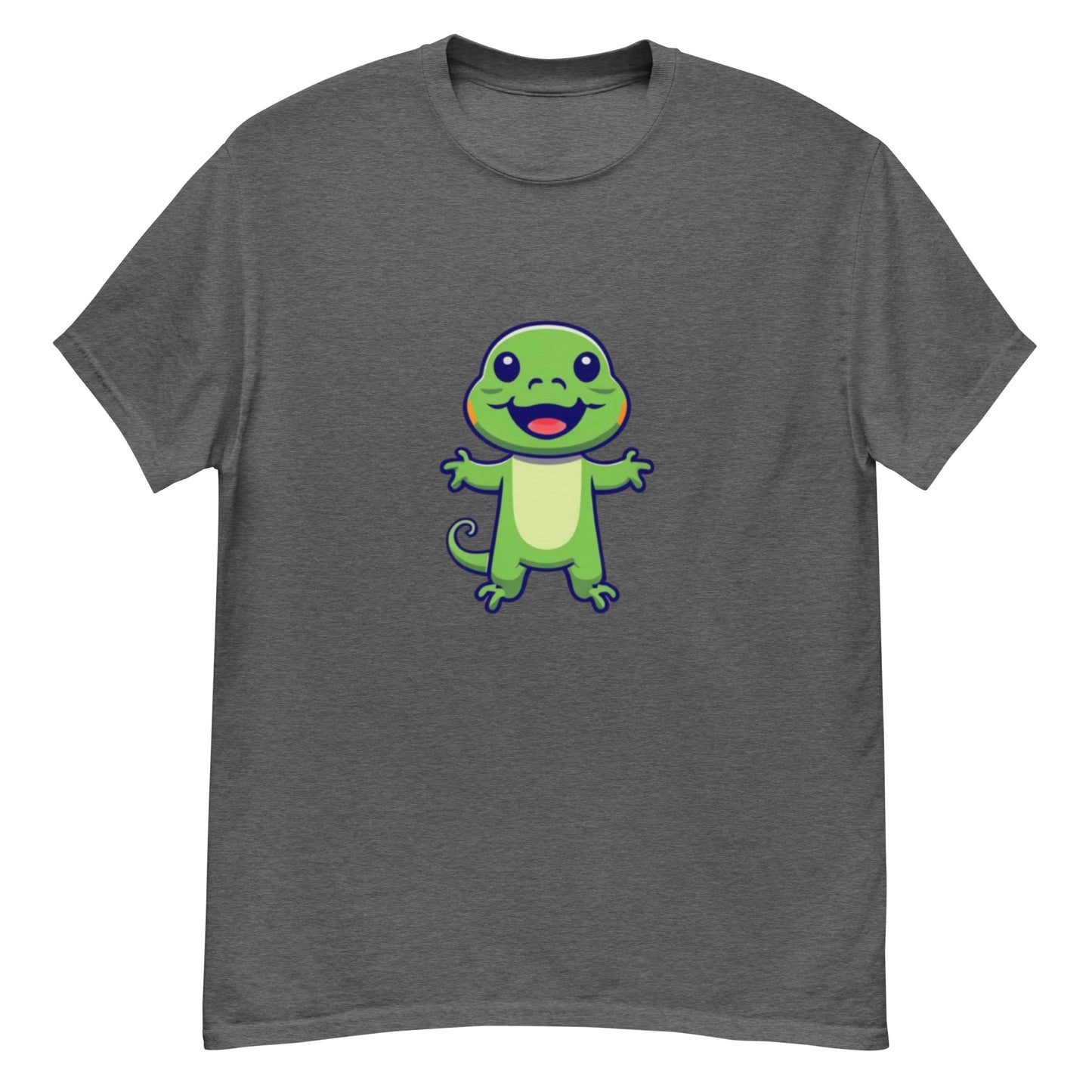 Grön Liten Ödla T-shirt | Unik Djurdesign