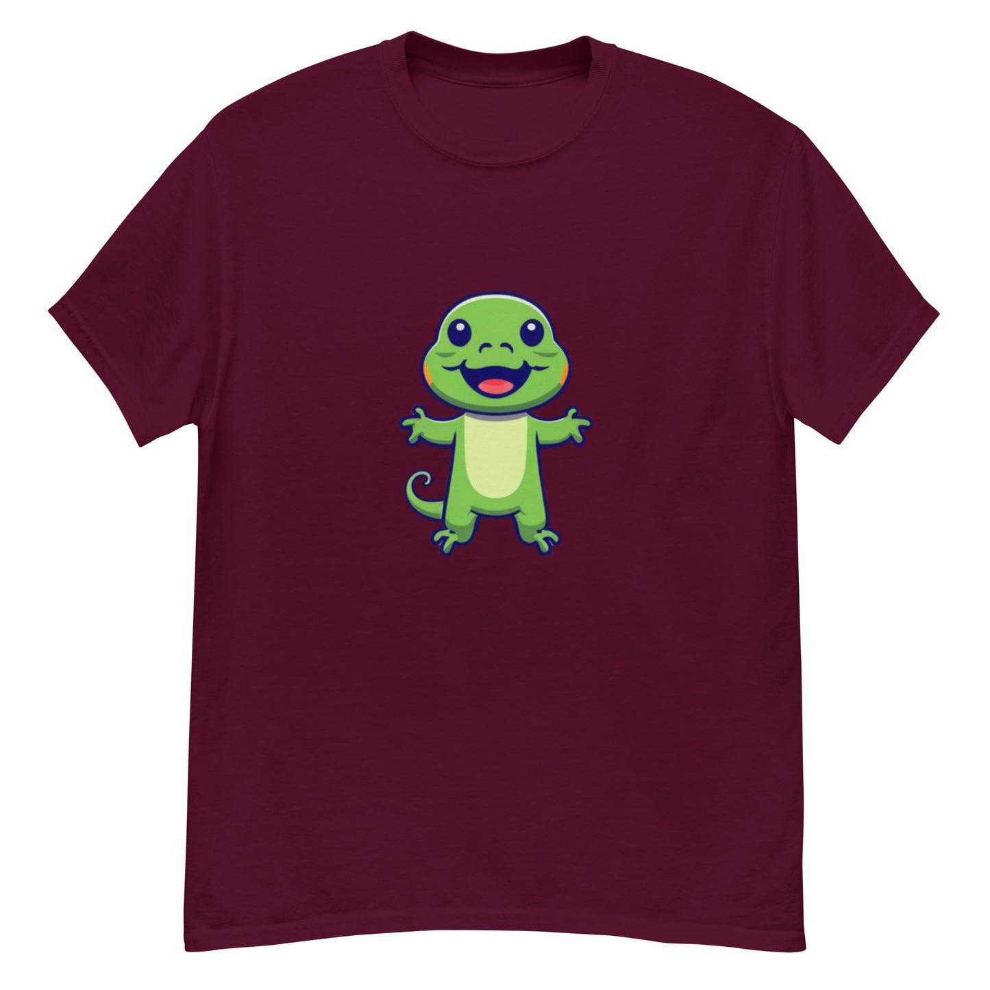 Grön Liten Ödla T-shirt | Unik Djurdesign