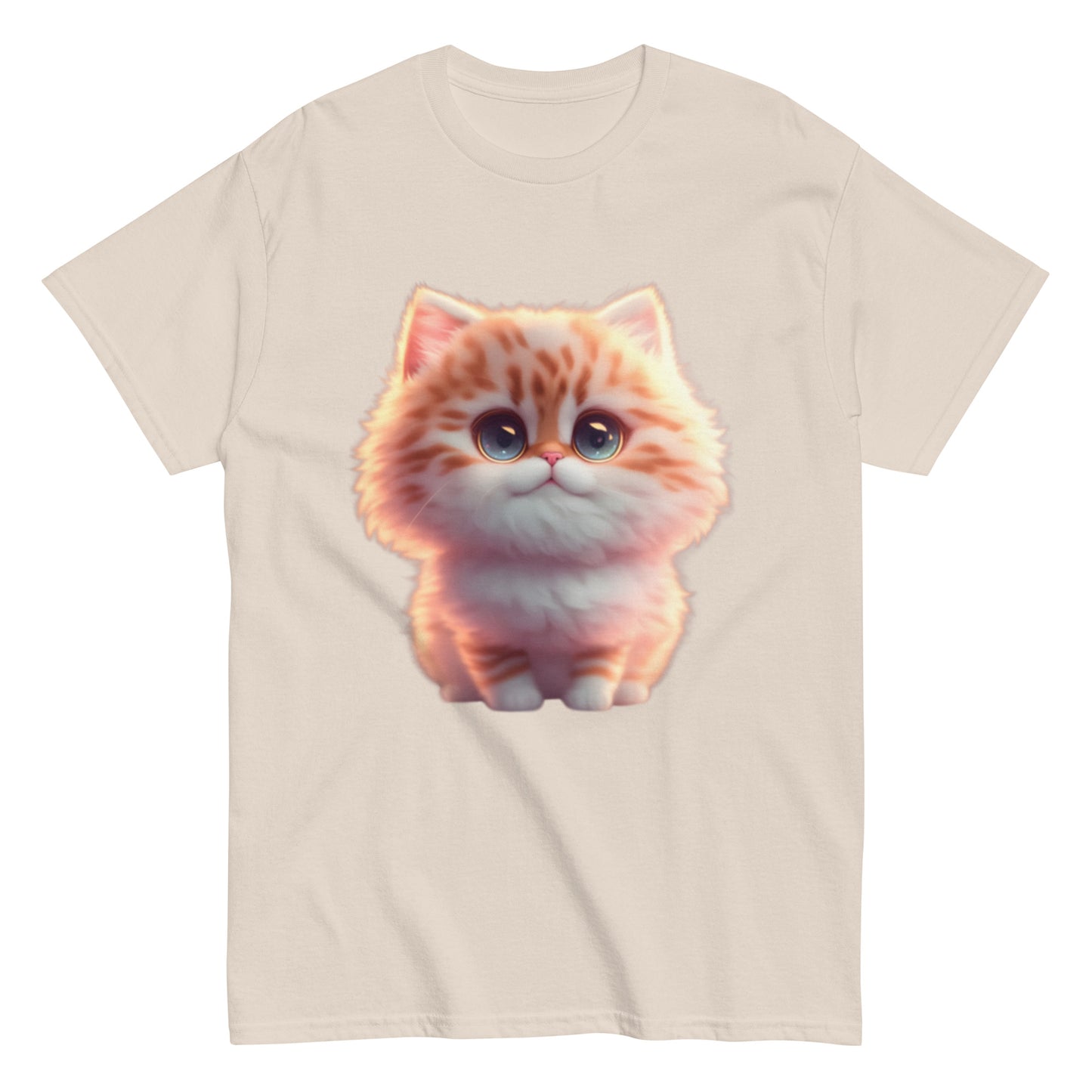 T-shirt med Animerad Katt