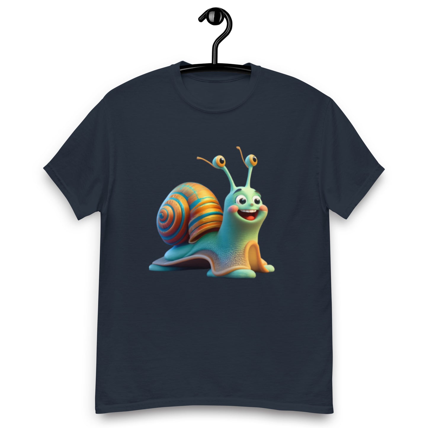 Gullig Animerad Snigel T-shirt - Perfekt för Att Ta Livet i Snigelfart!