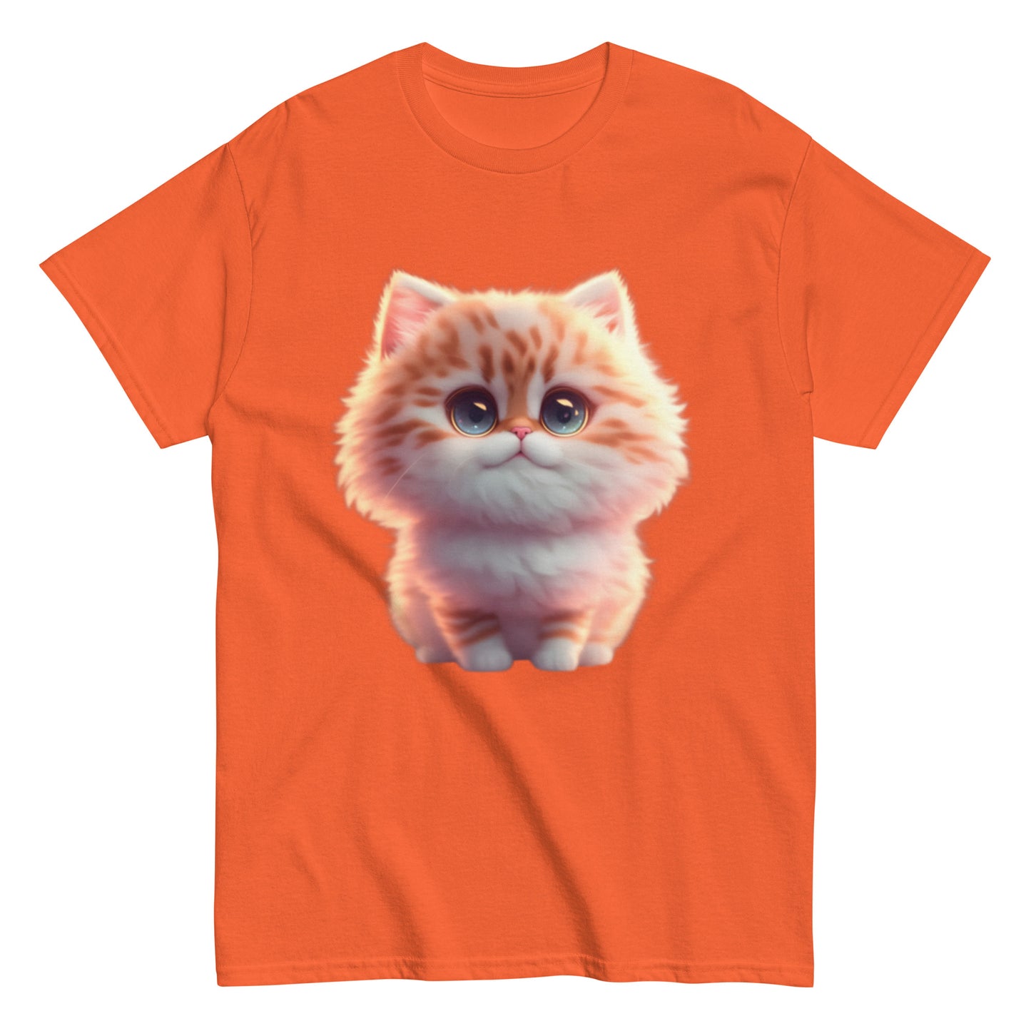 T-shirt med Animerad Katt