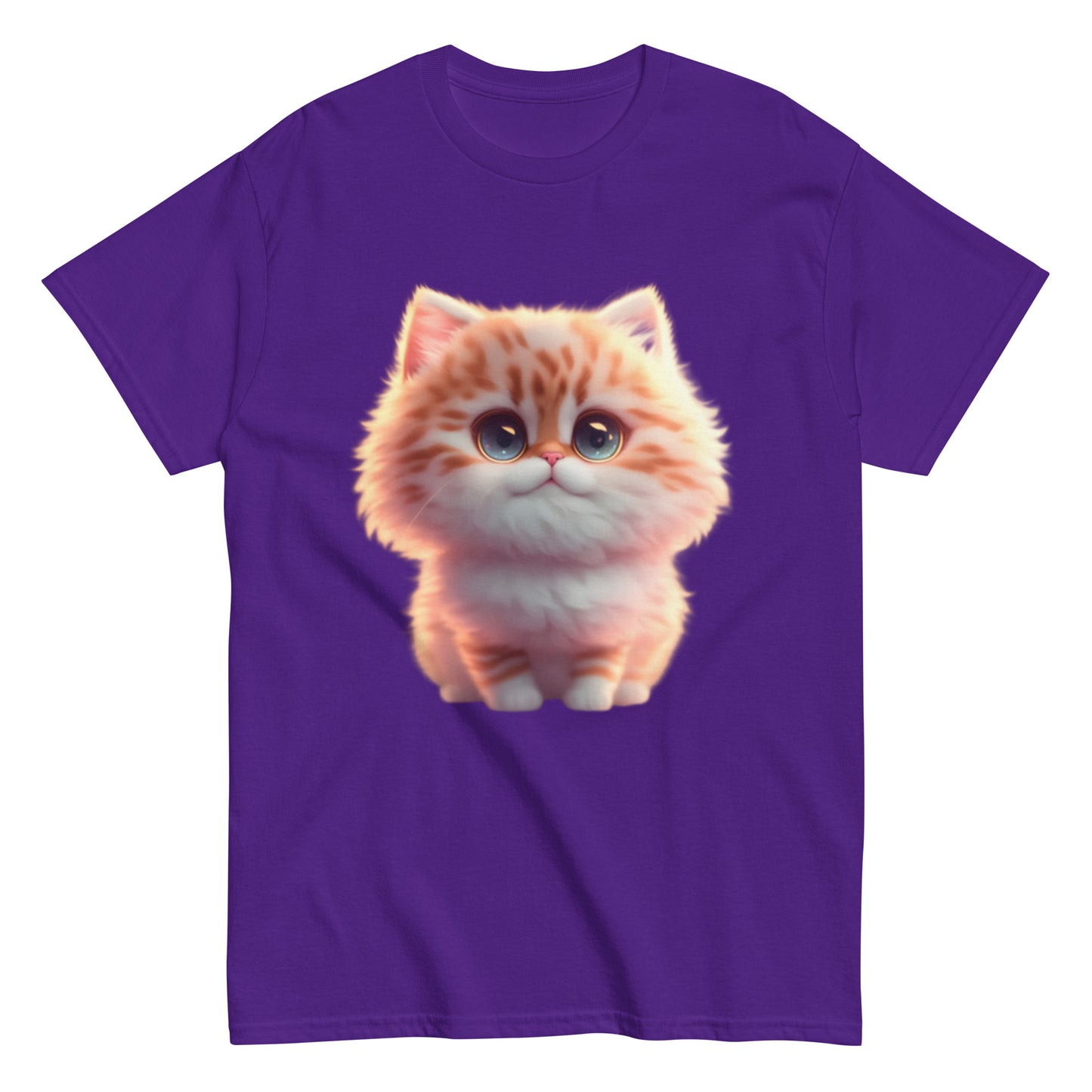 T-shirt med Animerad Katt