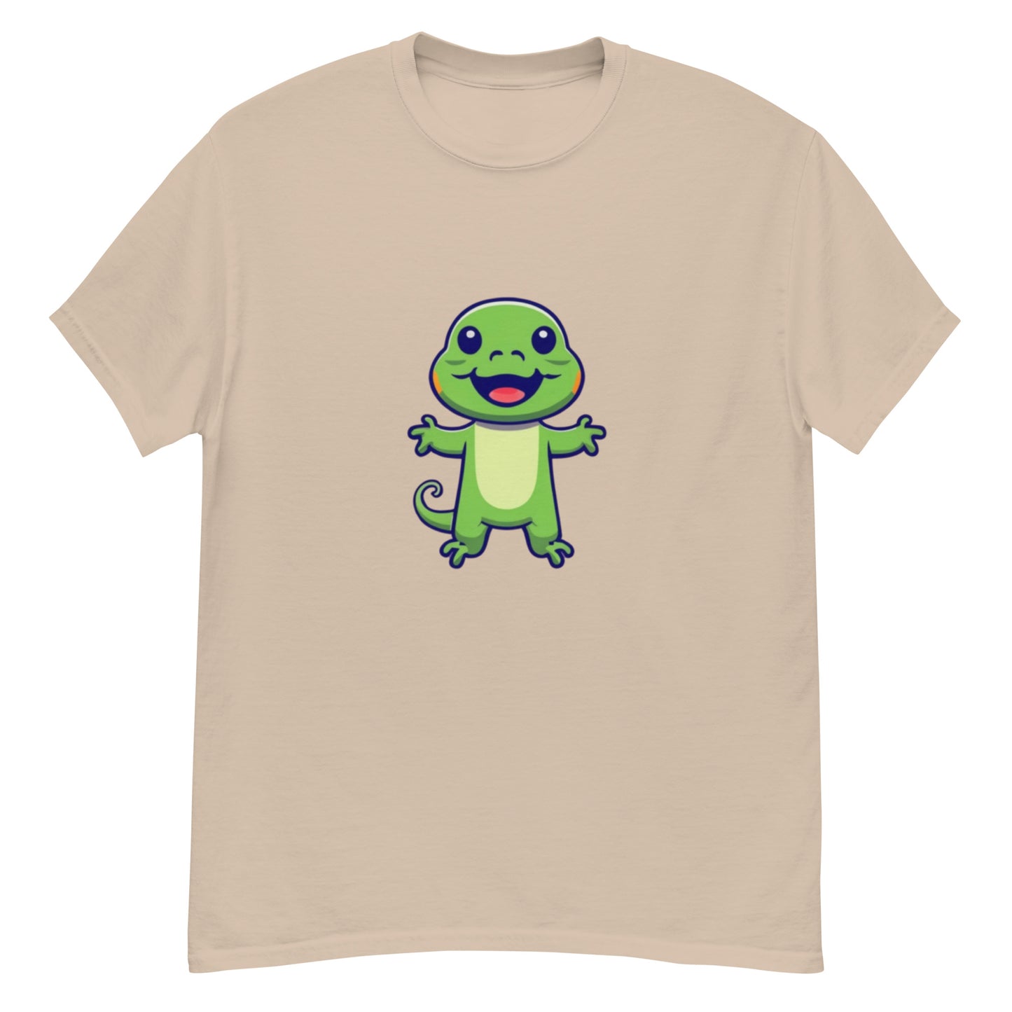 Grön Liten Ödla T-shirt | Unik Djurdesign