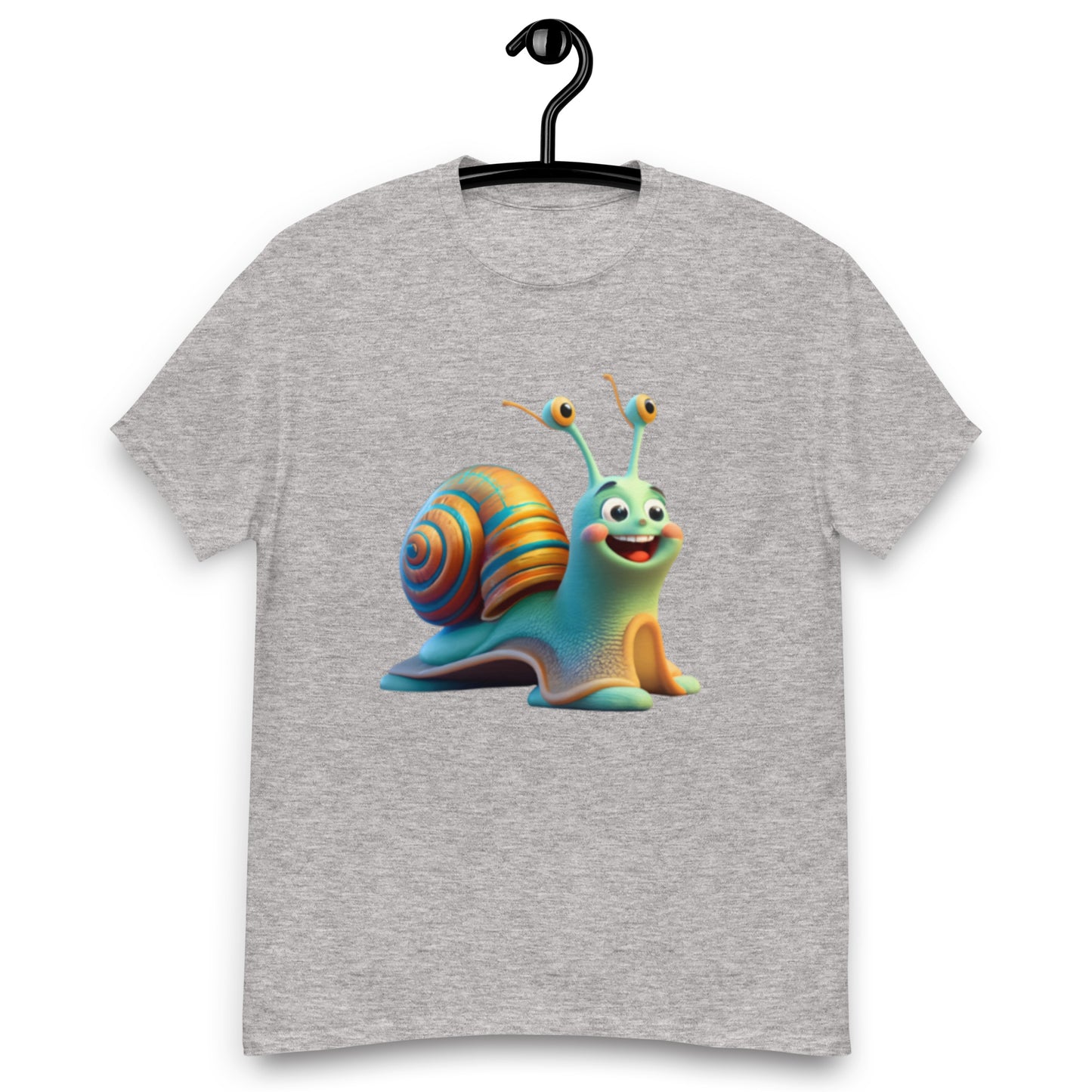 Gullig Animerad Snigel T-shirt - Perfekt för Att Ta Livet i Snigelfart!