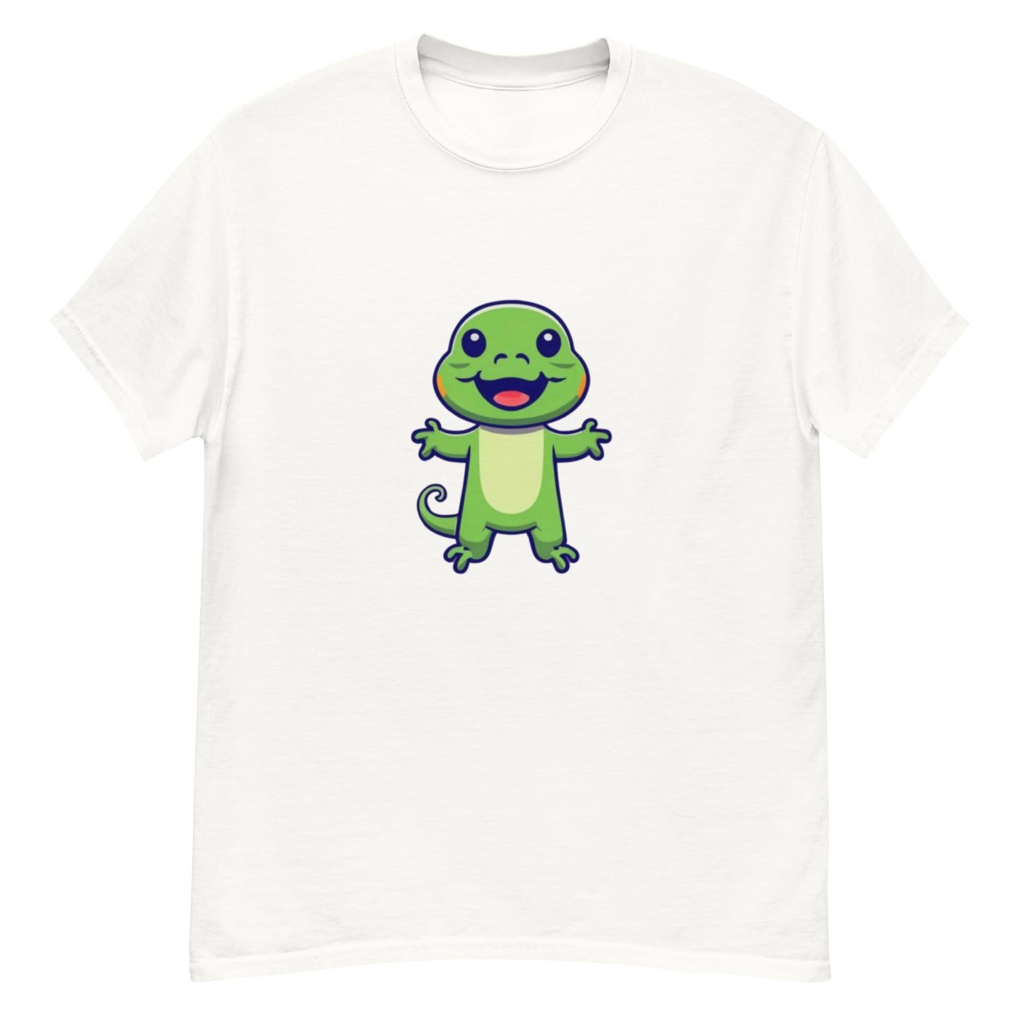 Grön Liten Ödla T-shirt | Unik Djurdesign