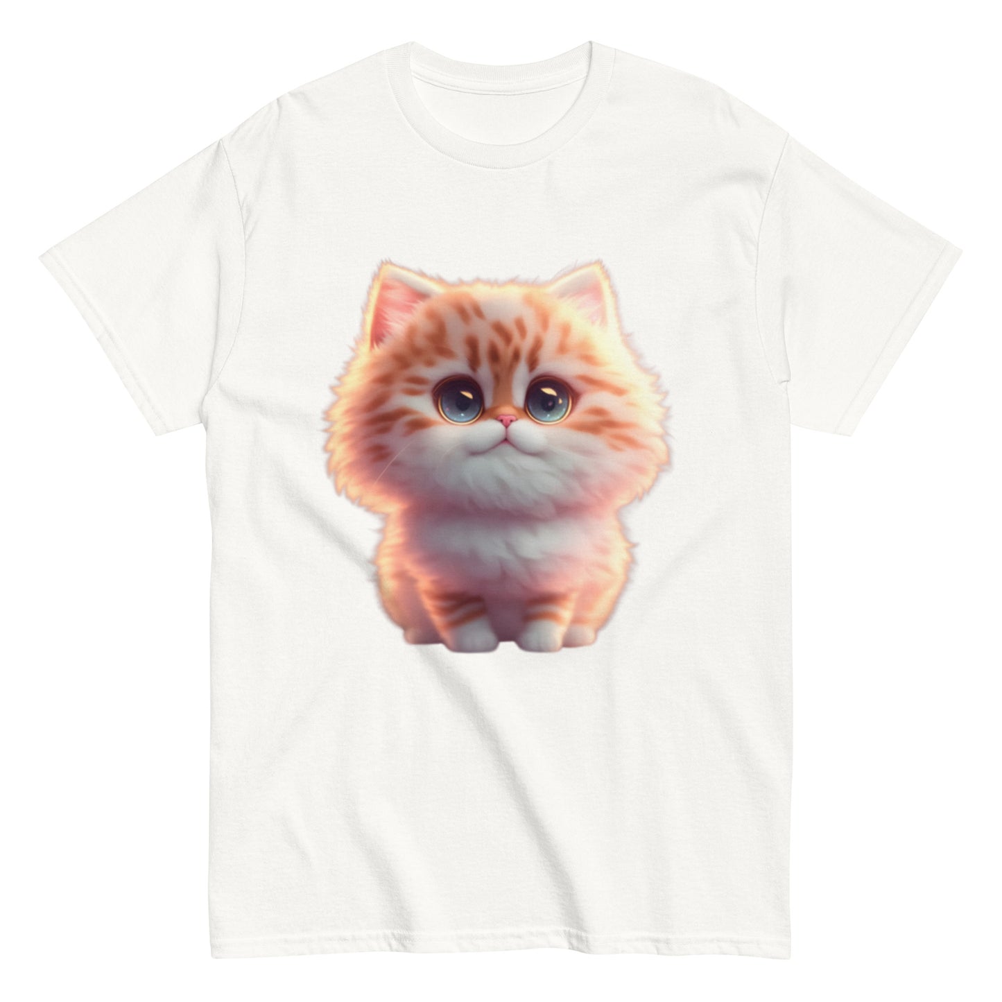 T-shirt med Animerad Katt