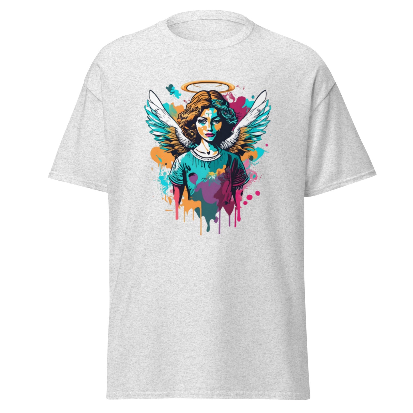 Enchanting Christmas Angel T-shirt with Angel in Vector Art