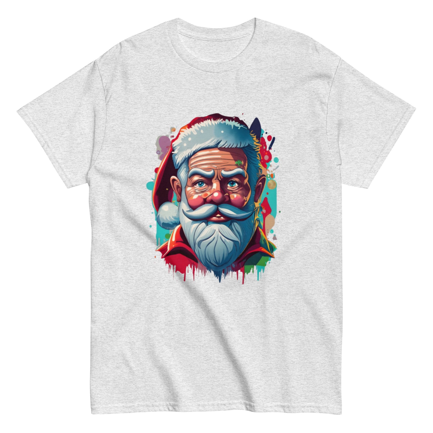 Festive Christmas T-shirt with Animated Santa Claus