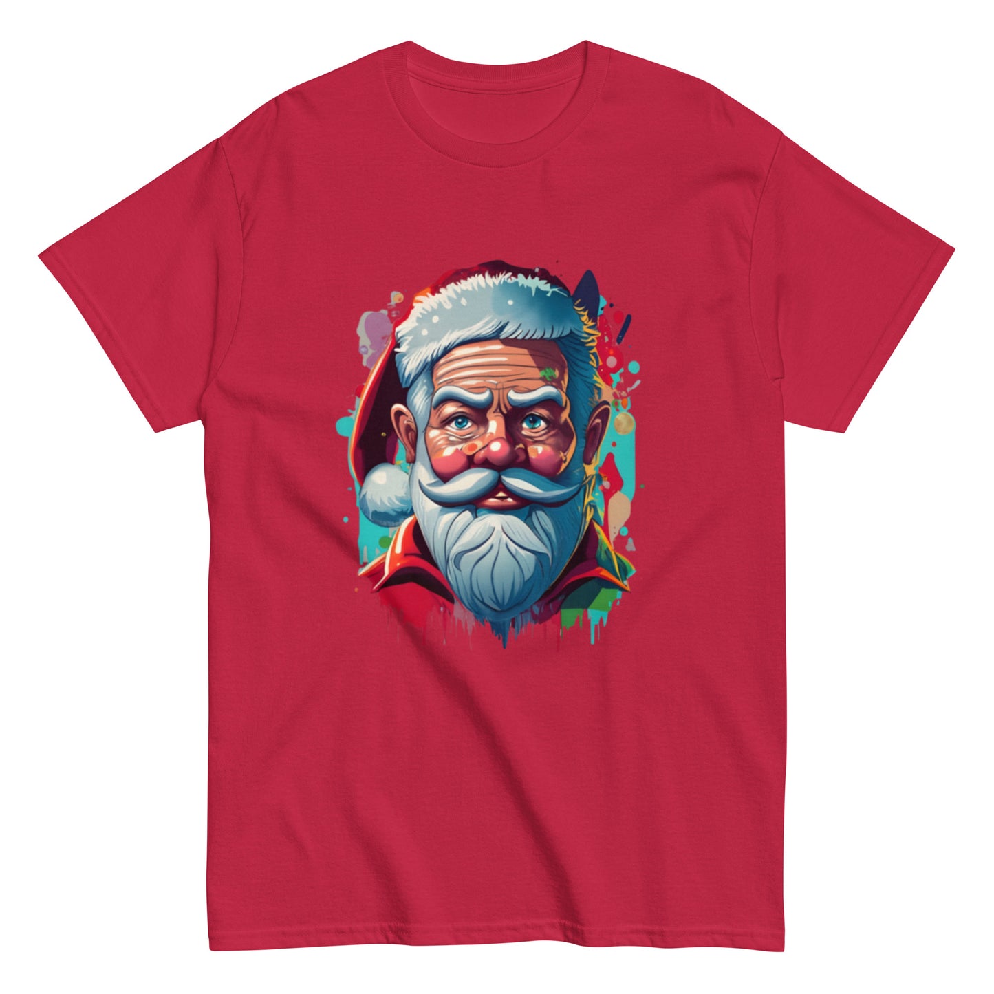 Festive Christmas T-shirt with Animated Santa Claus