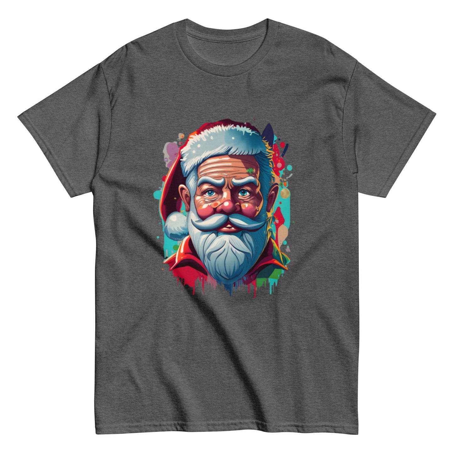 Festive Christmas T-shirt with Animated Santa Claus