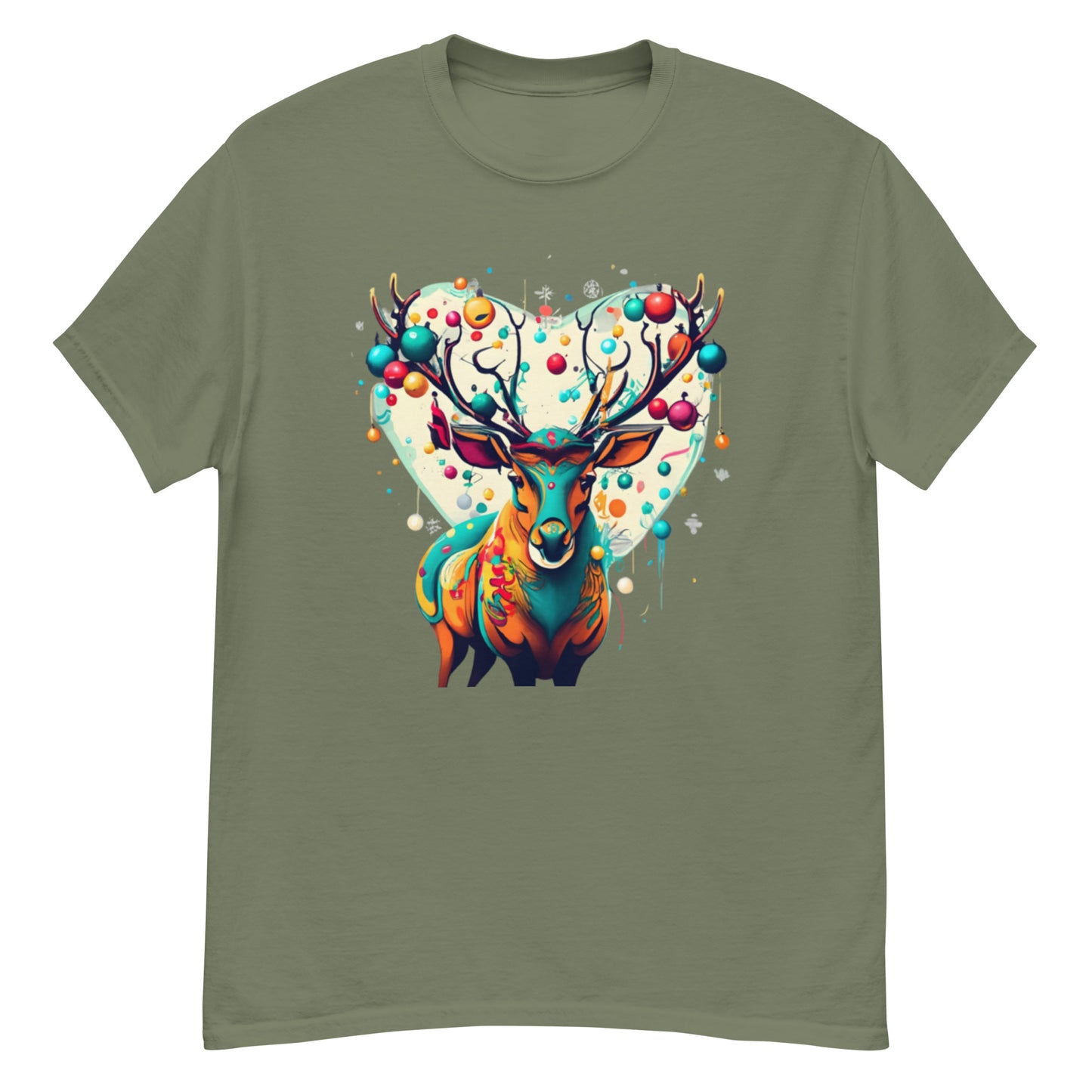 The Magic of Christmas T-shirt with Deer in Vector Art