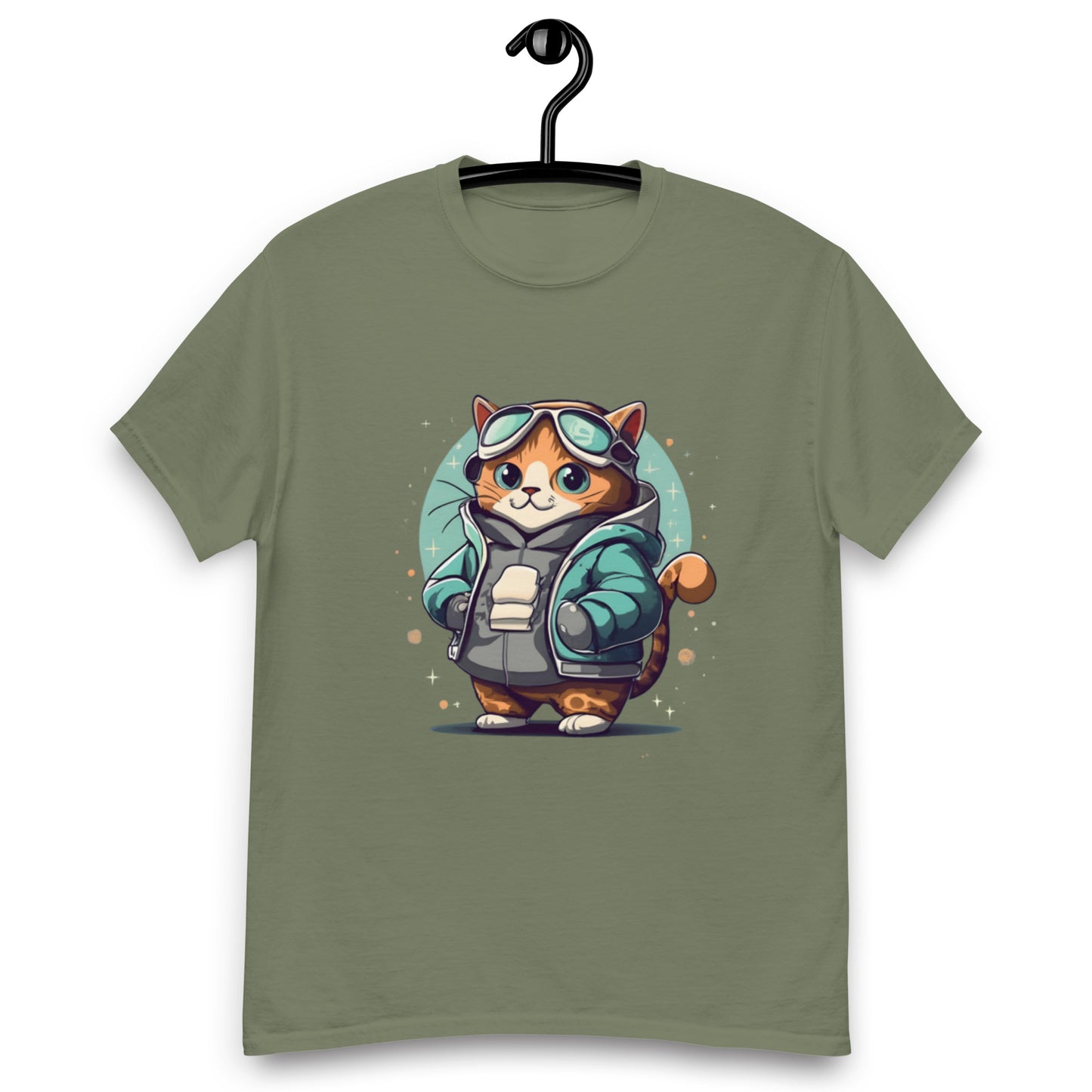 Cool Katt med Skidglasögon T-shirt