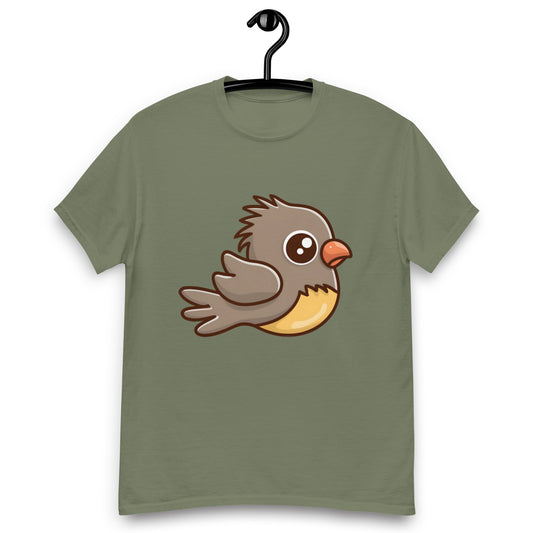 T-shirt med animerad fågel