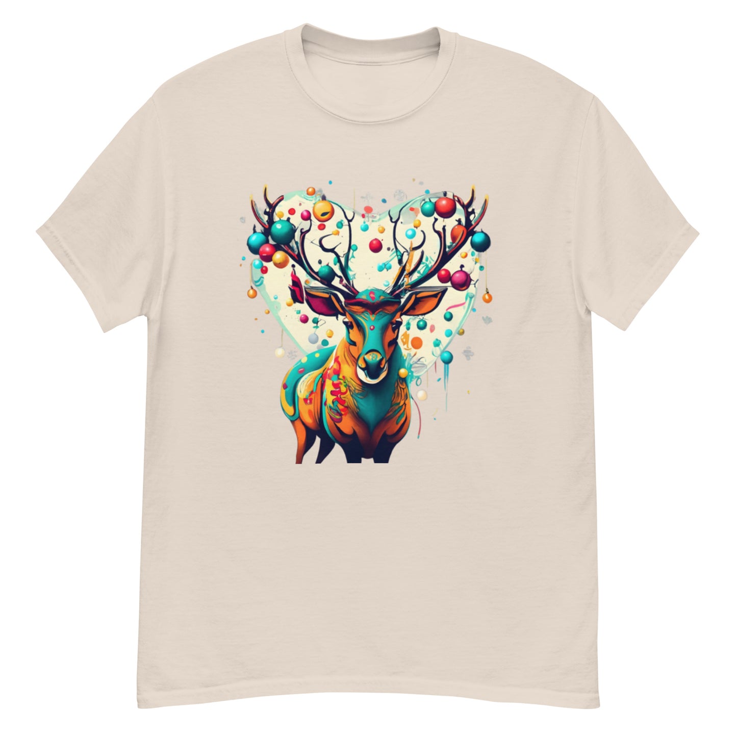 The Magic of Christmas T-shirt with Deer in Vector Art