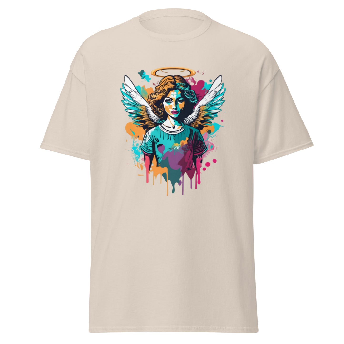 Enchanting Christmas Angel T-shirt with Angel in Vector Art