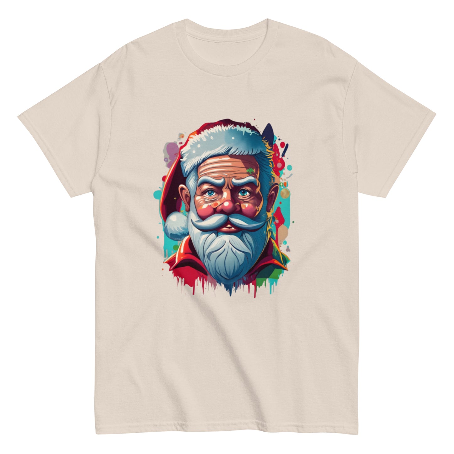 Festive Christmas T-shirt with Animated Santa Claus