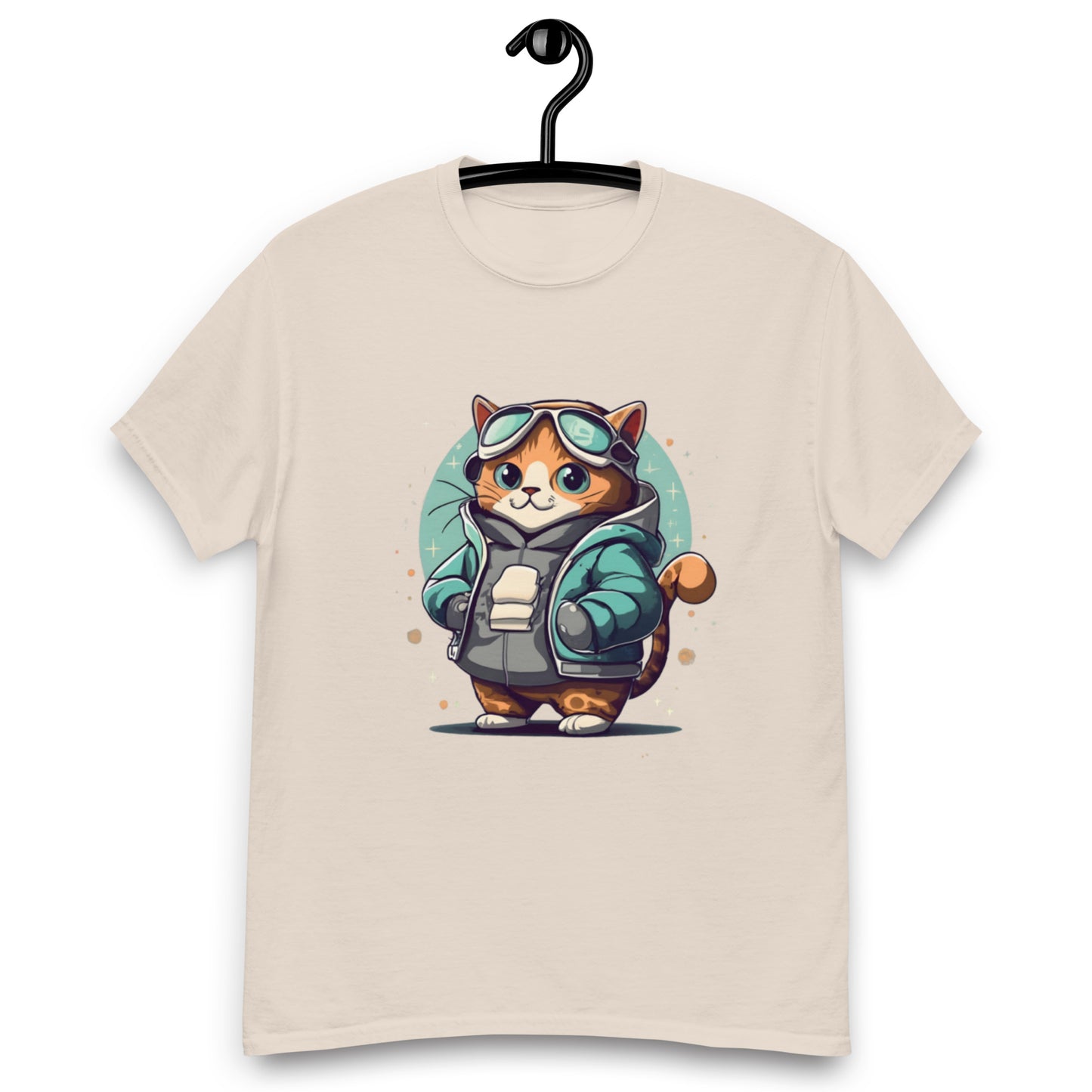 Cool Katt med Skidglasögon T-shirt