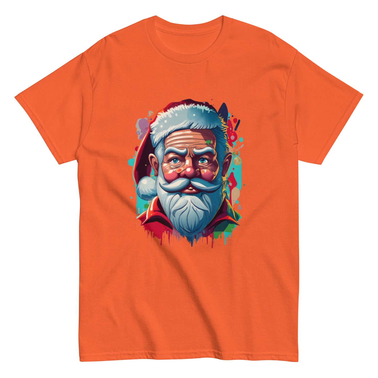 Festive Christmas T-shirt with Animated Santa Claus