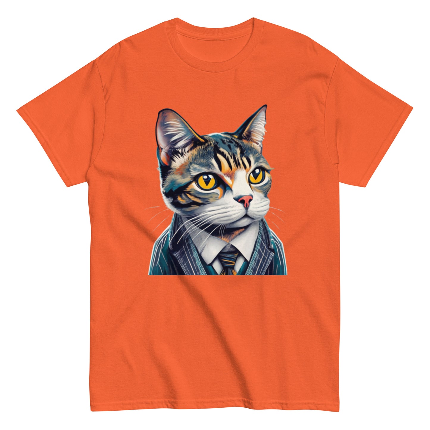 Elegant Katt i Kostym T-shirt