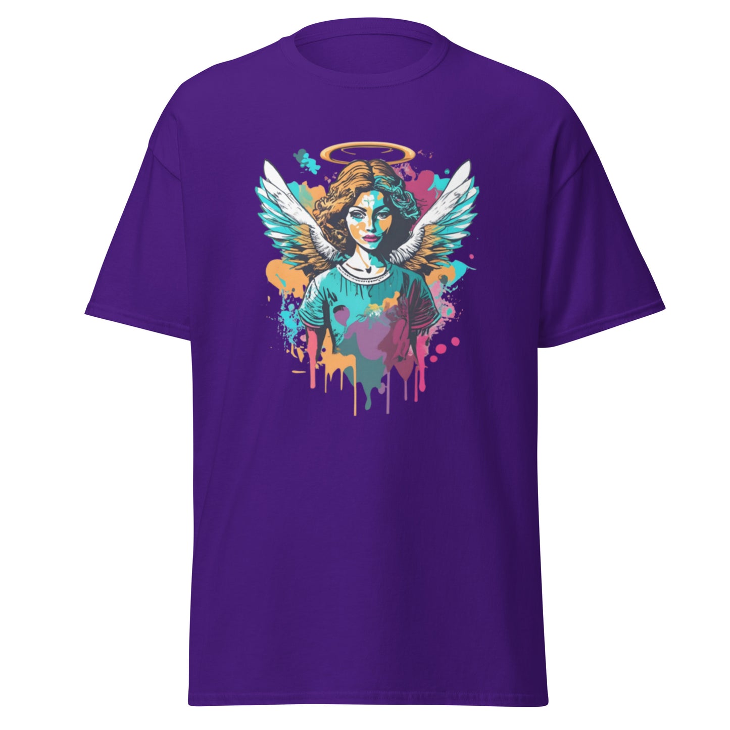 Enchanting Christmas Angel T-shirt with Angel in Vector Art