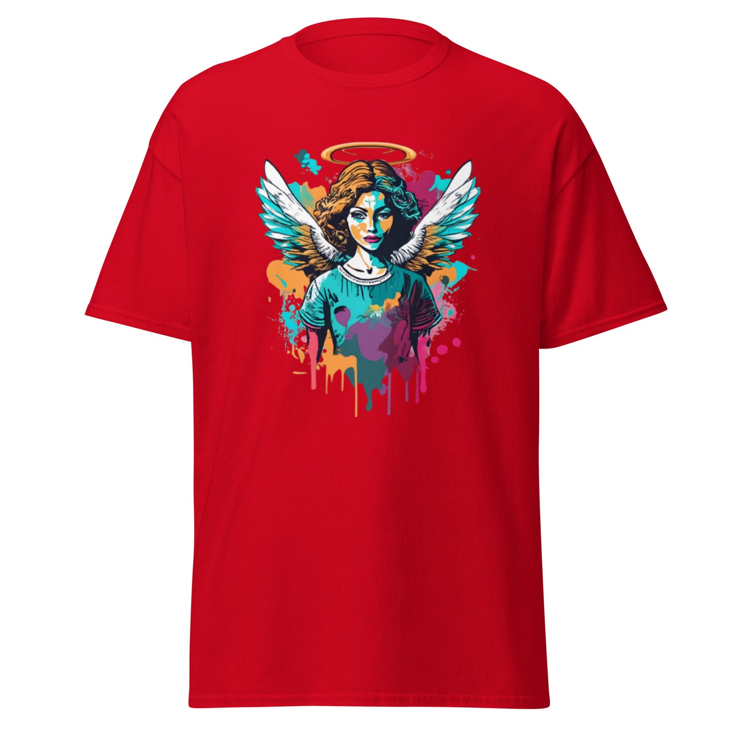 Enchanting Christmas Angel T-shirt with Angel in Vector Art