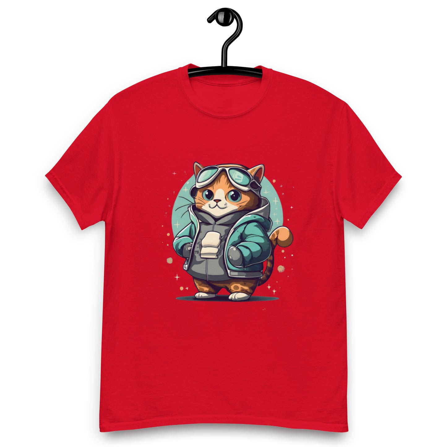 Cool Katt med Skidglasögon T-shirt