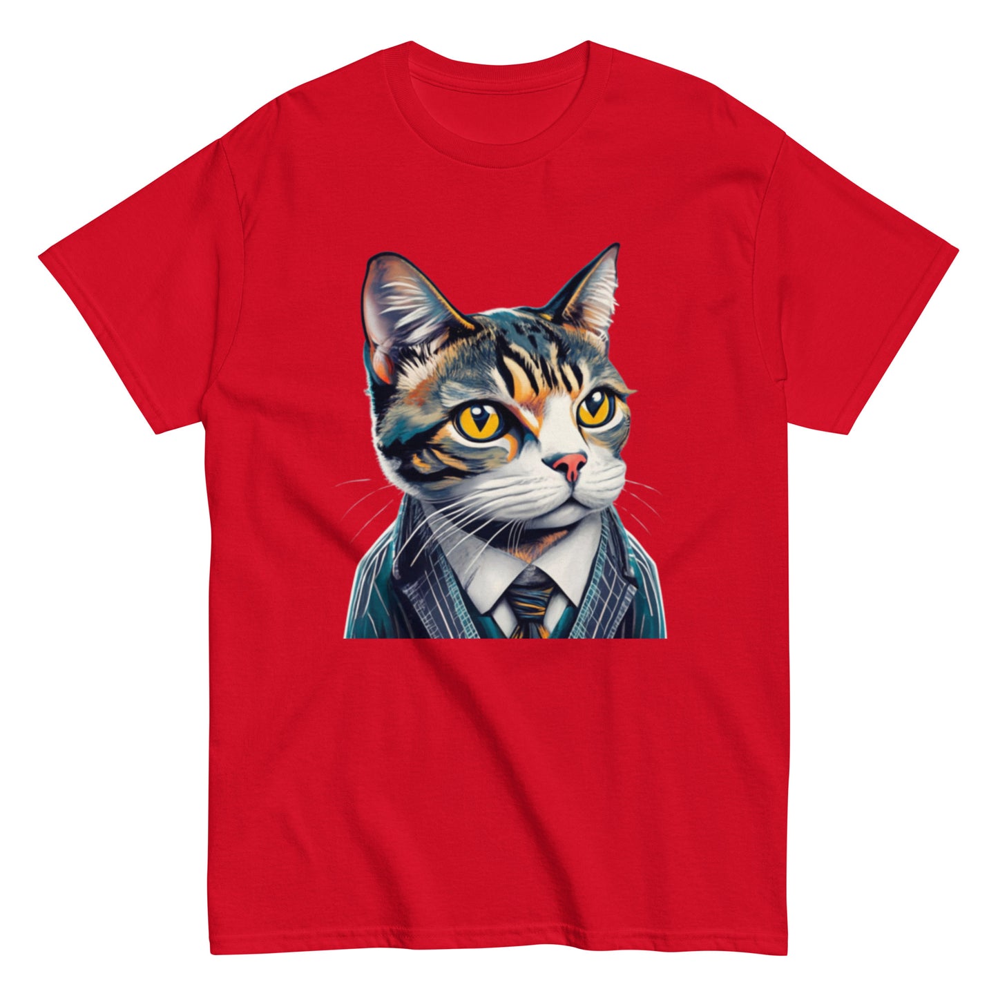 Elegant Katt i Kostym T-shirt