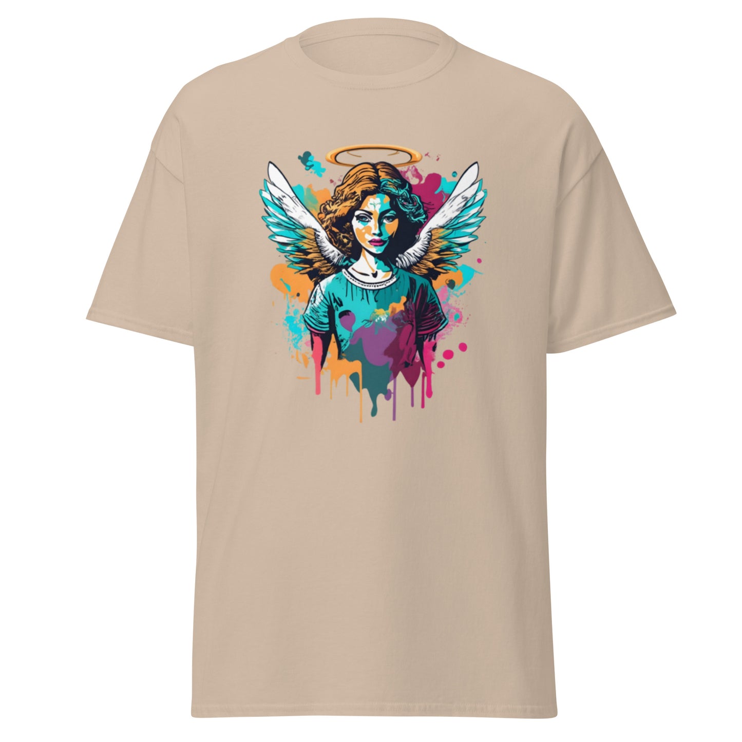 Enchanting Christmas Angel T-shirt with Angel in Vector Art