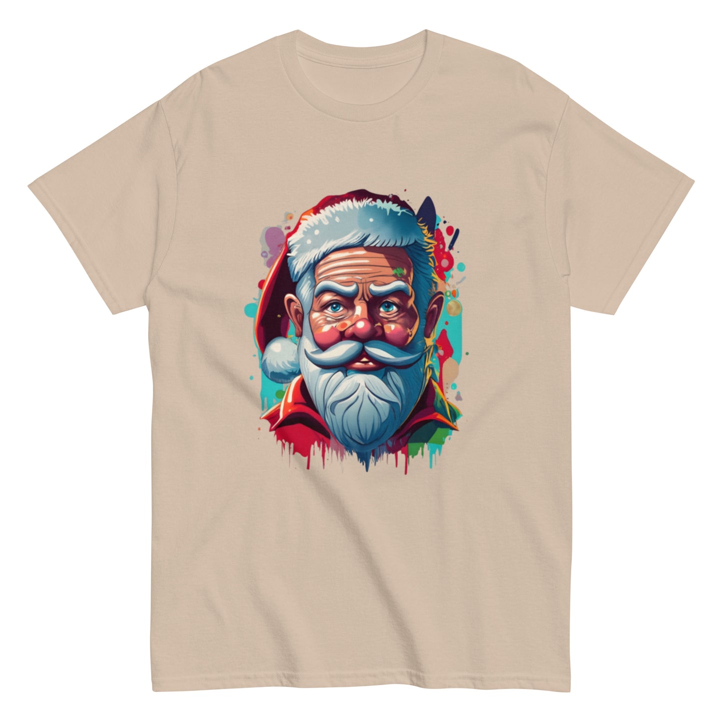 Festive Christmas T-shirt with Animated Santa Claus