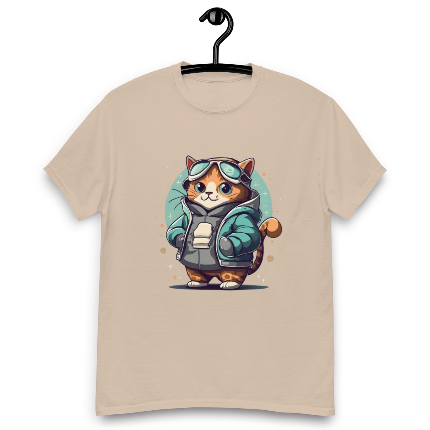 Cool Katt med Skidglasögon T-shirt