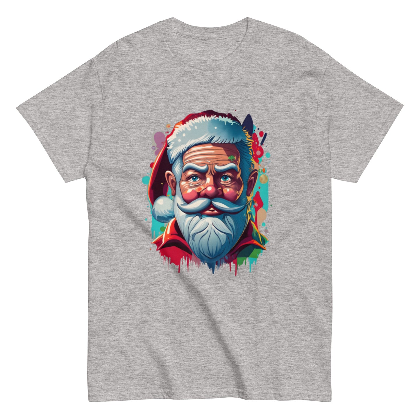 Festive Christmas T-shirt with Animated Santa Claus