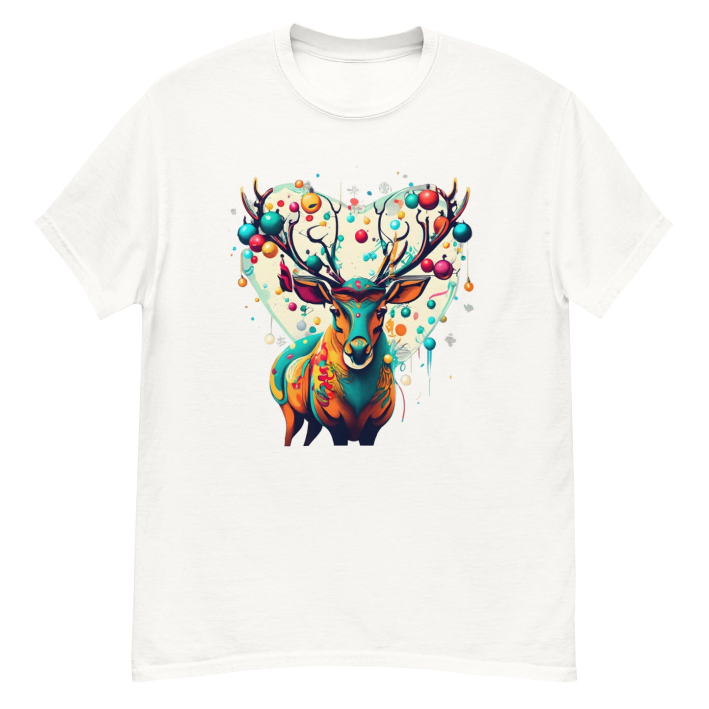 The Magic of Christmas T-shirt with Deer in Vector Art