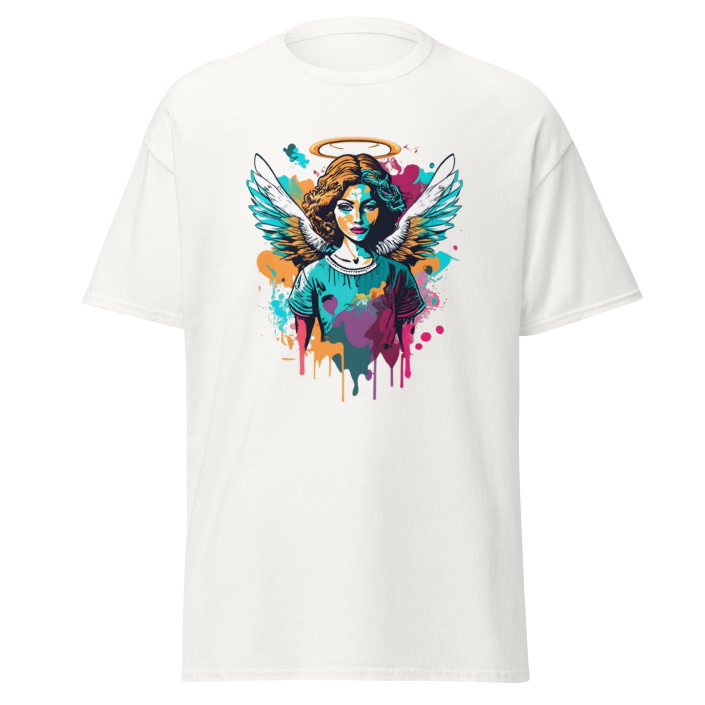 Enchanting Christmas Angel T-shirt with Angel in Vector Art