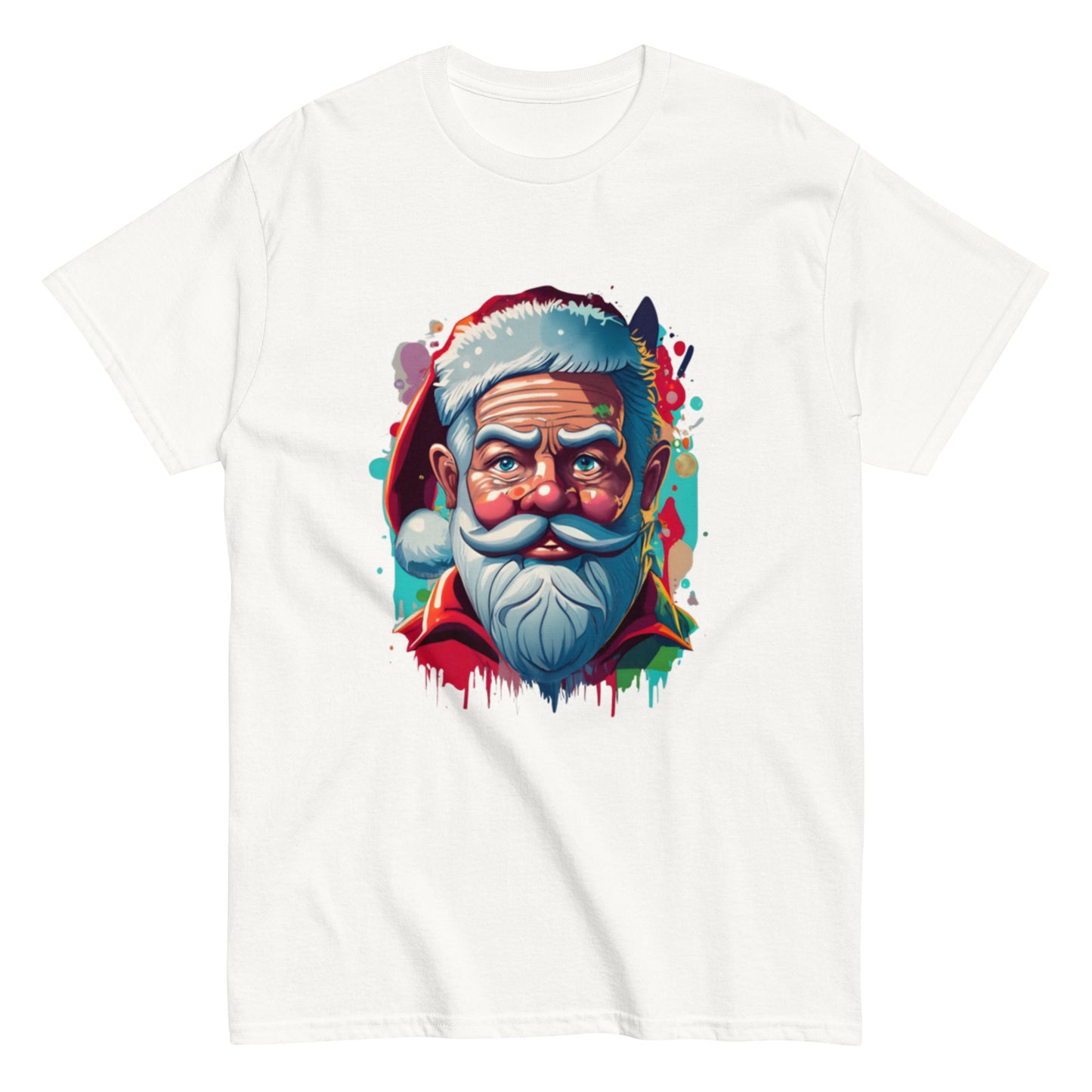 Festive Christmas T-shirt with Animated Santa Claus