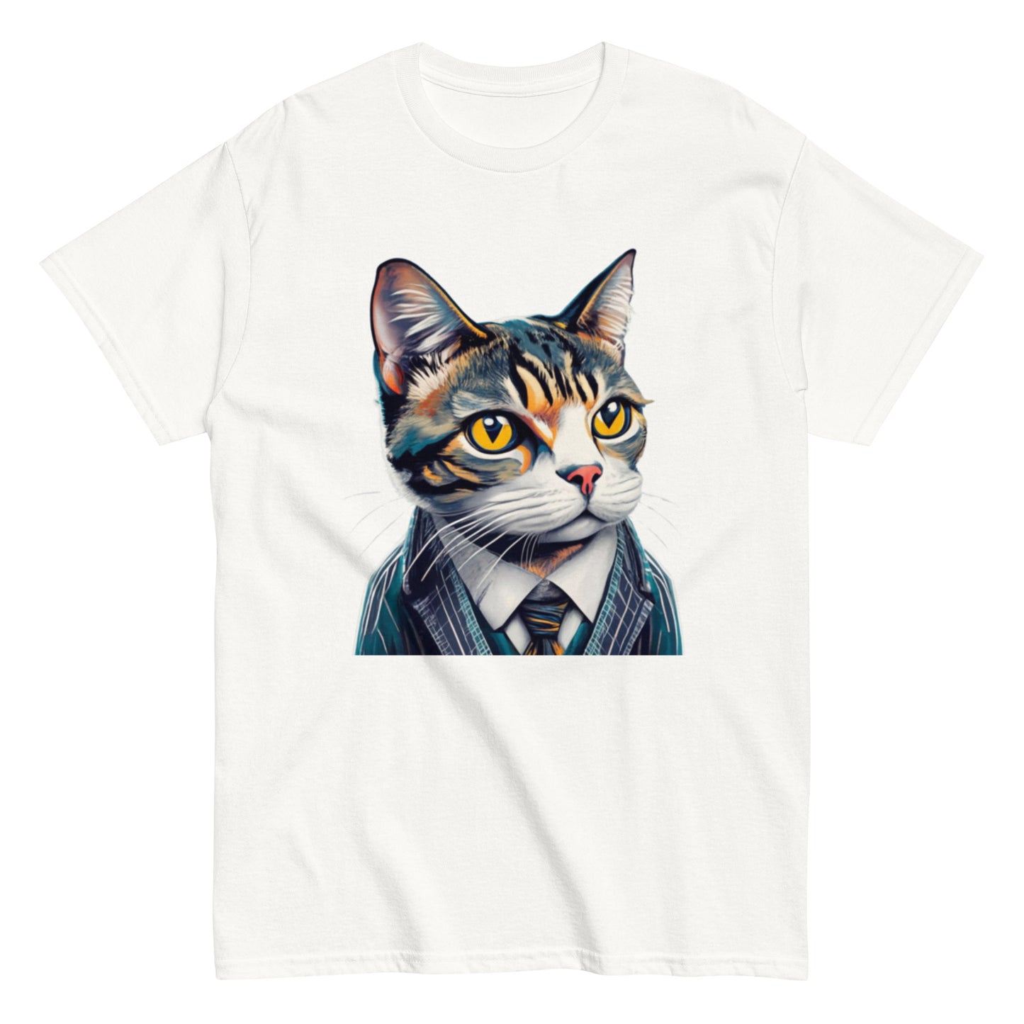 Elegant Katt i Kostym T-shirt